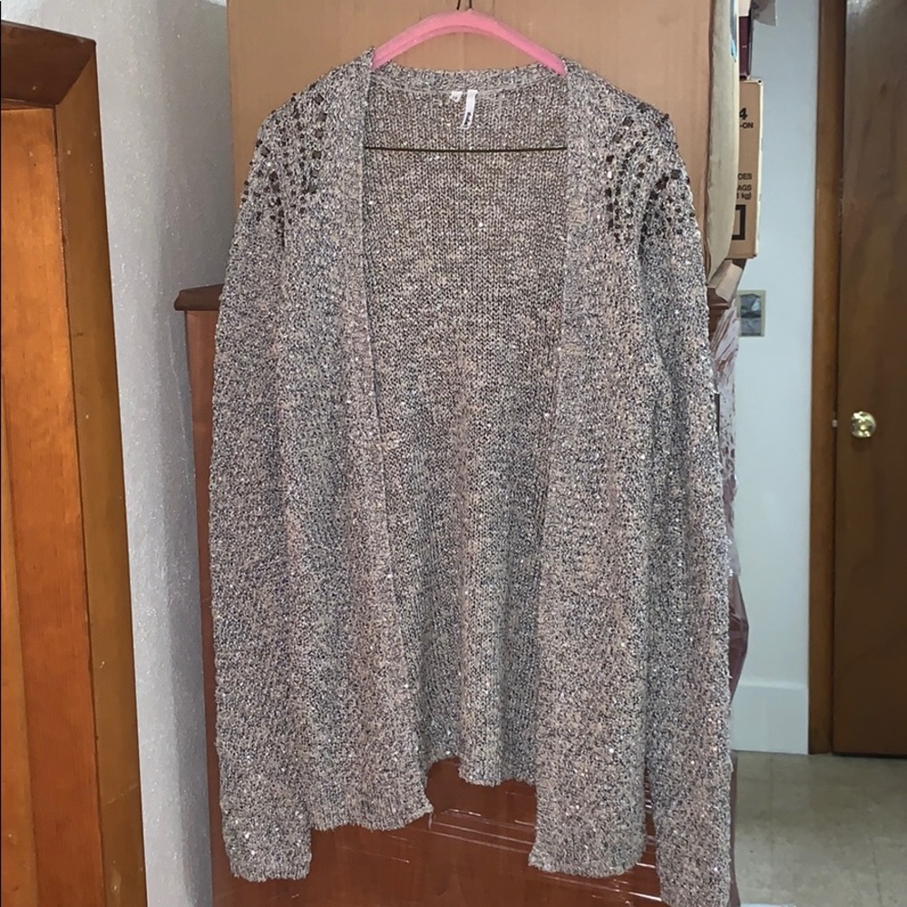 Gold lightweight cardigan